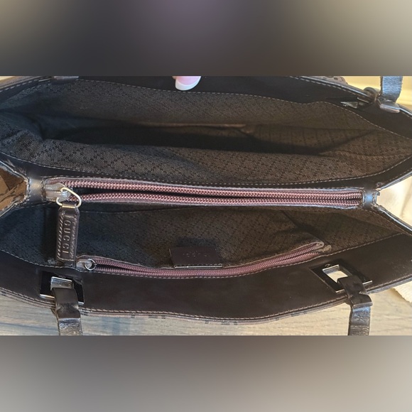 Gucci 1998 Vintage Brown GG Monogram Flat Nylon Tote Bag - Picture 11 of 16